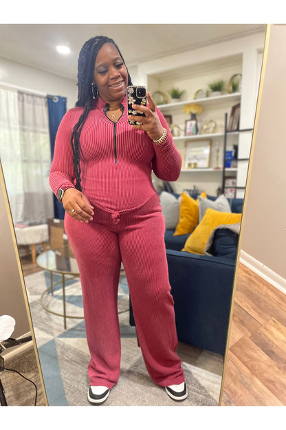 The Curve Crushed Rib Bodysuit Set