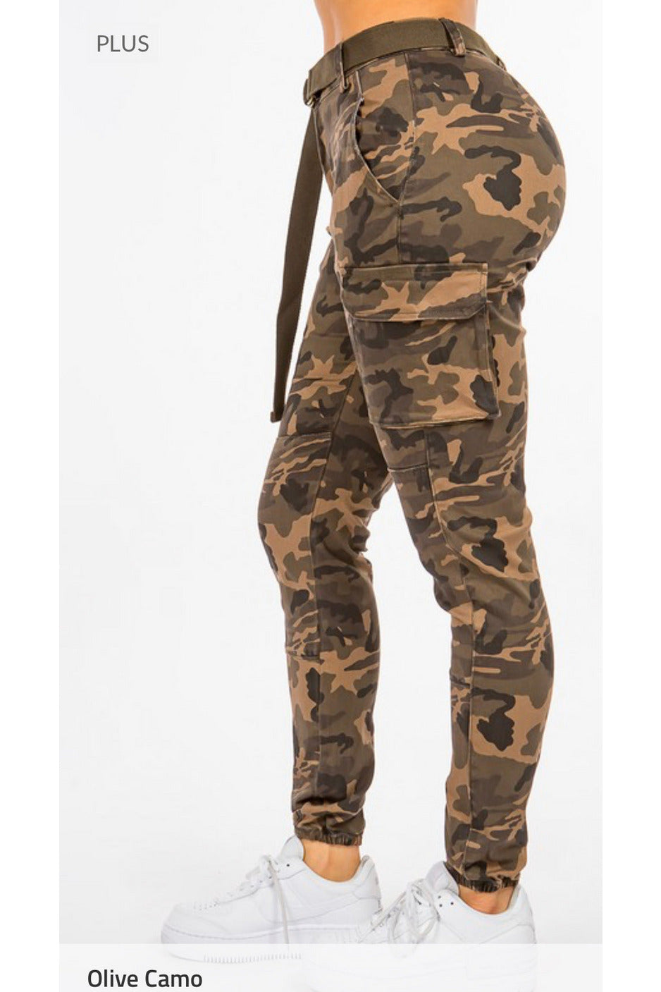 Been Surviving Cargo Camo Jeans Plus