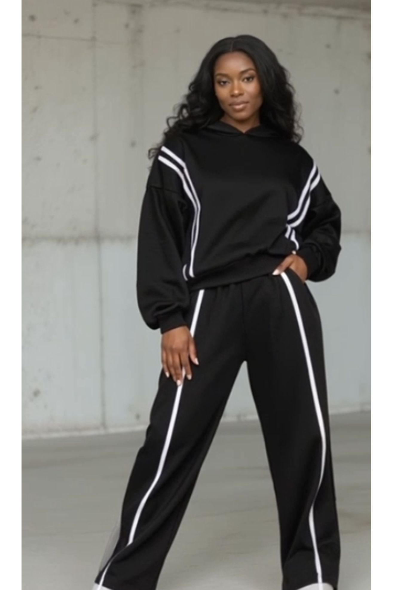 Curvy Cozy Stripe Set