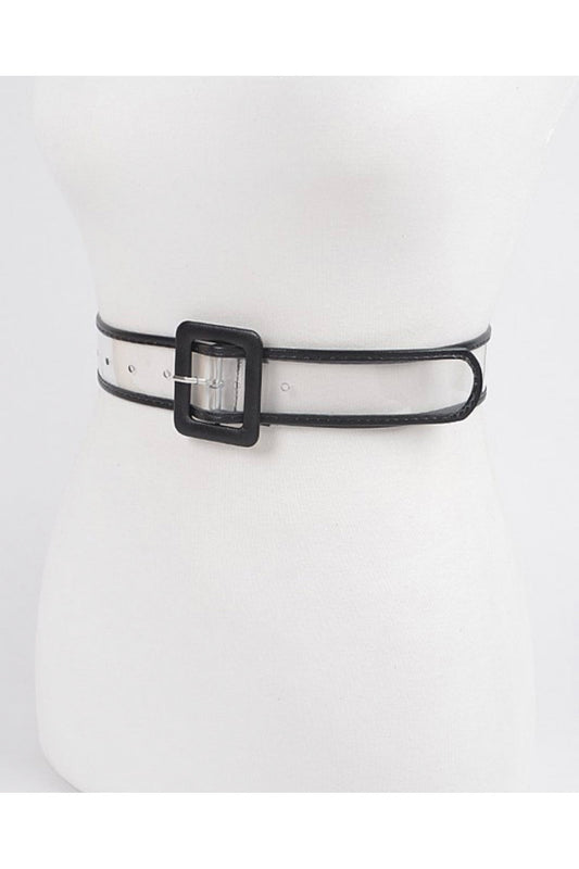 Leather Transparent Belt