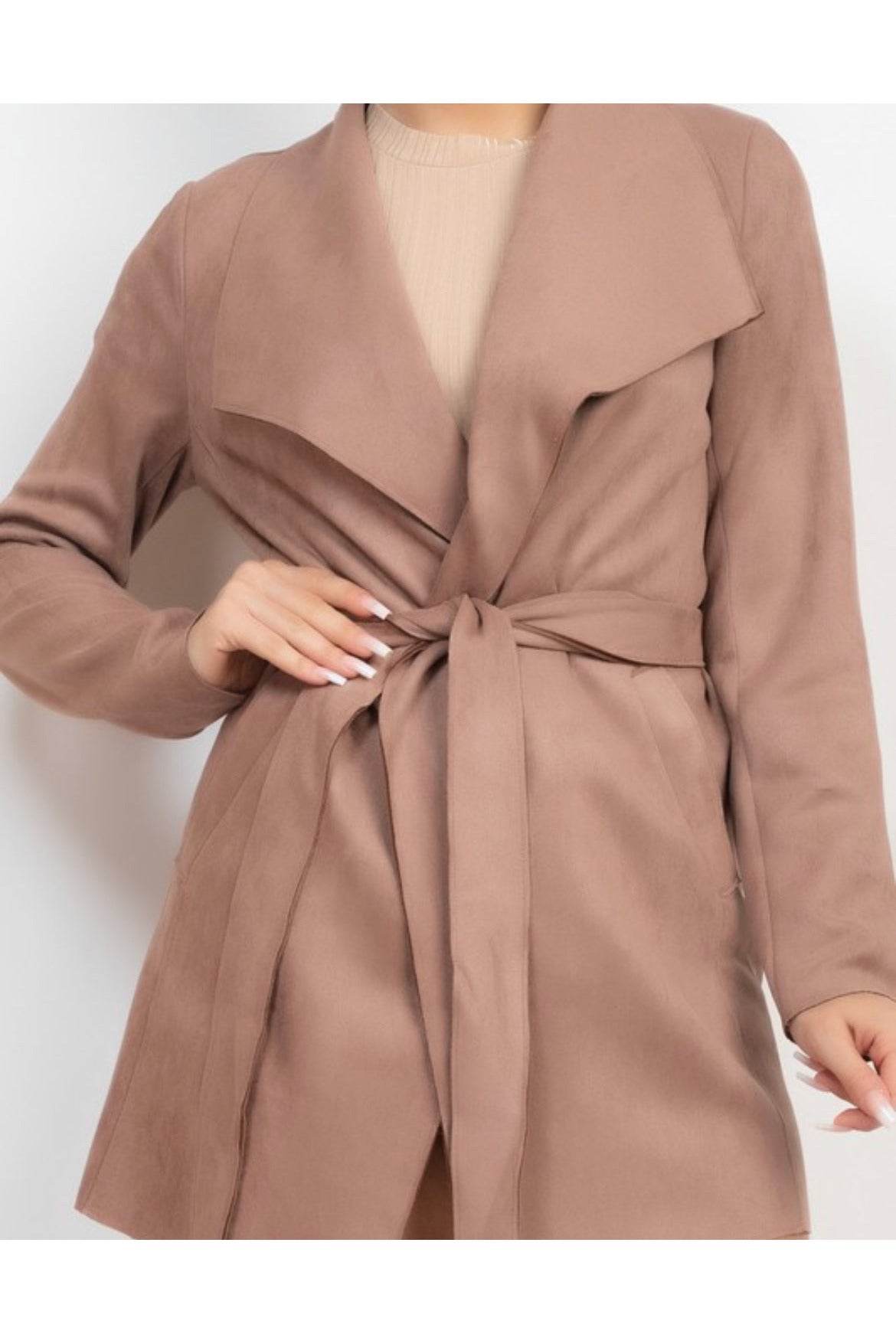 The Perfect Match Suede Coat