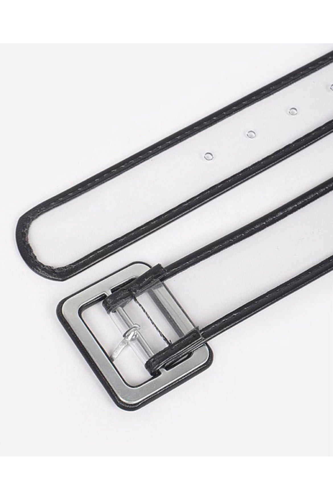 Leather Transparent Belt